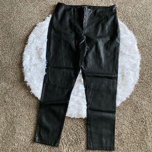 Venus Faux Leather Pants Black Womens Size 14